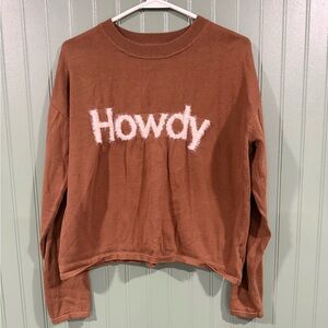Shyanne Brown Crew Neck Sweater
